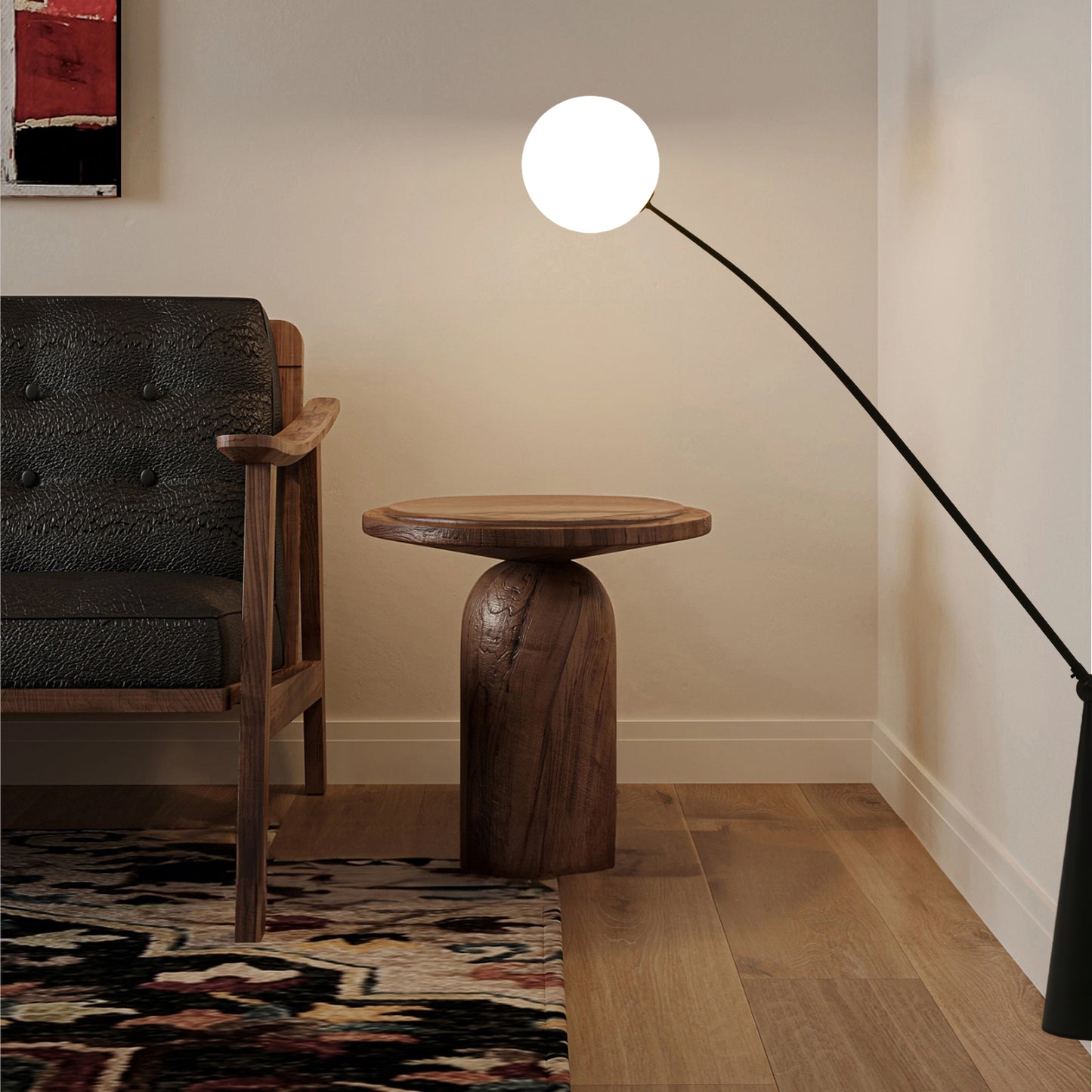 Opal Arc Eclectic Crystal Floor Lamp