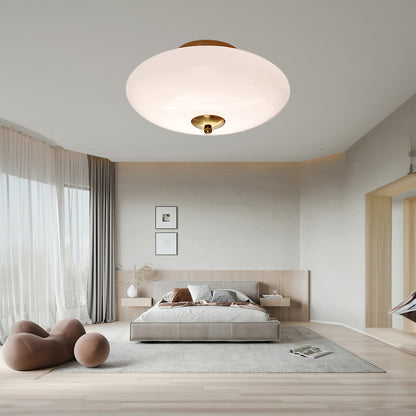 Opal Modern Crystal Ceiling Lamp