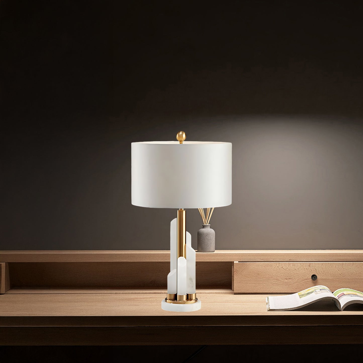 Orbit Modern Metal Table Lamp