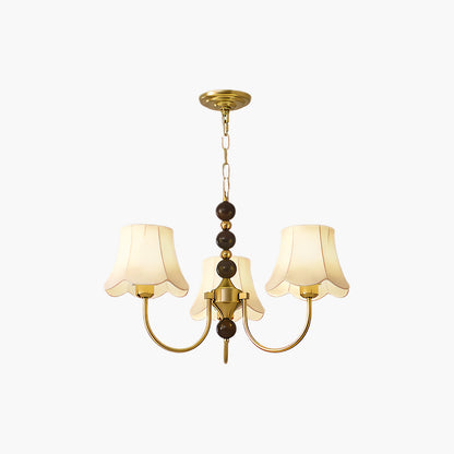 Orchid Fabric Modern Metal Chandelier