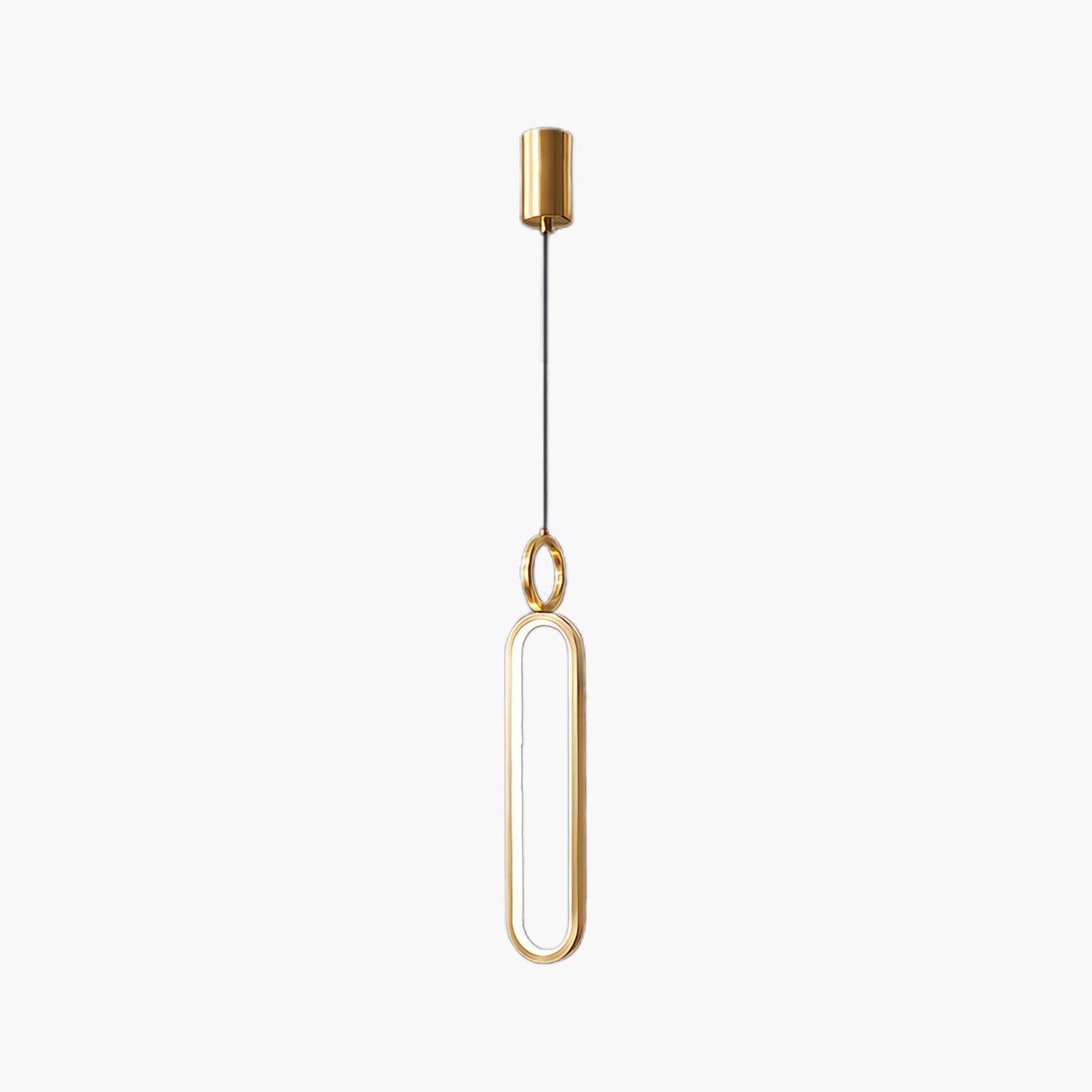 Oval Rings Modern Brass Pendant Light