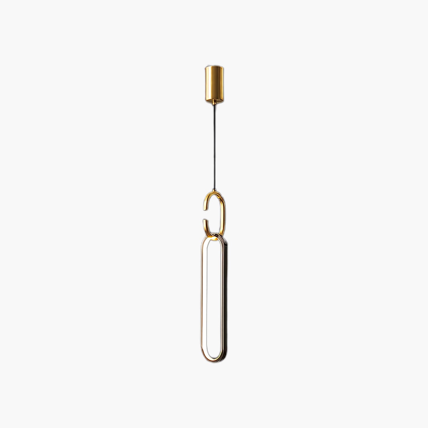 Oval Rings Modern Brass Pendant Light