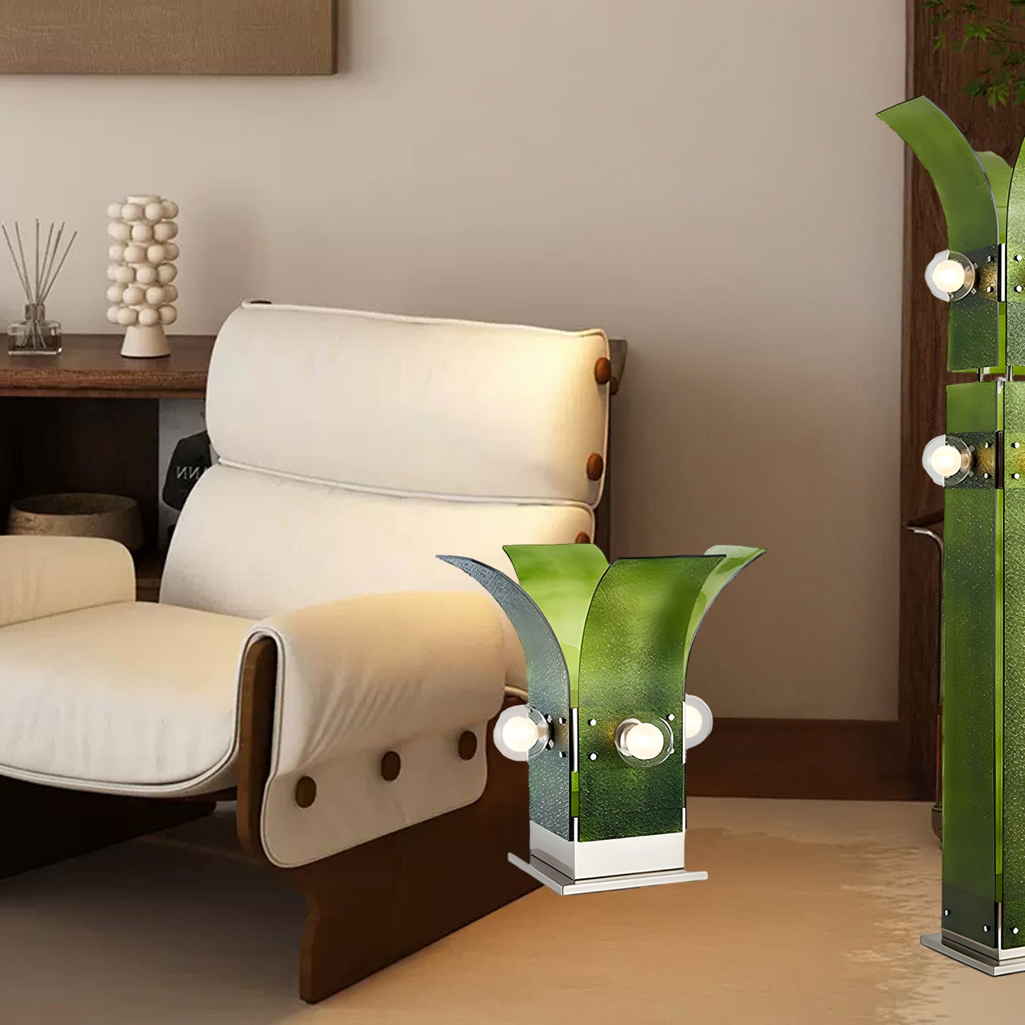 Palm Tree Classic Crystal Floor Lamp