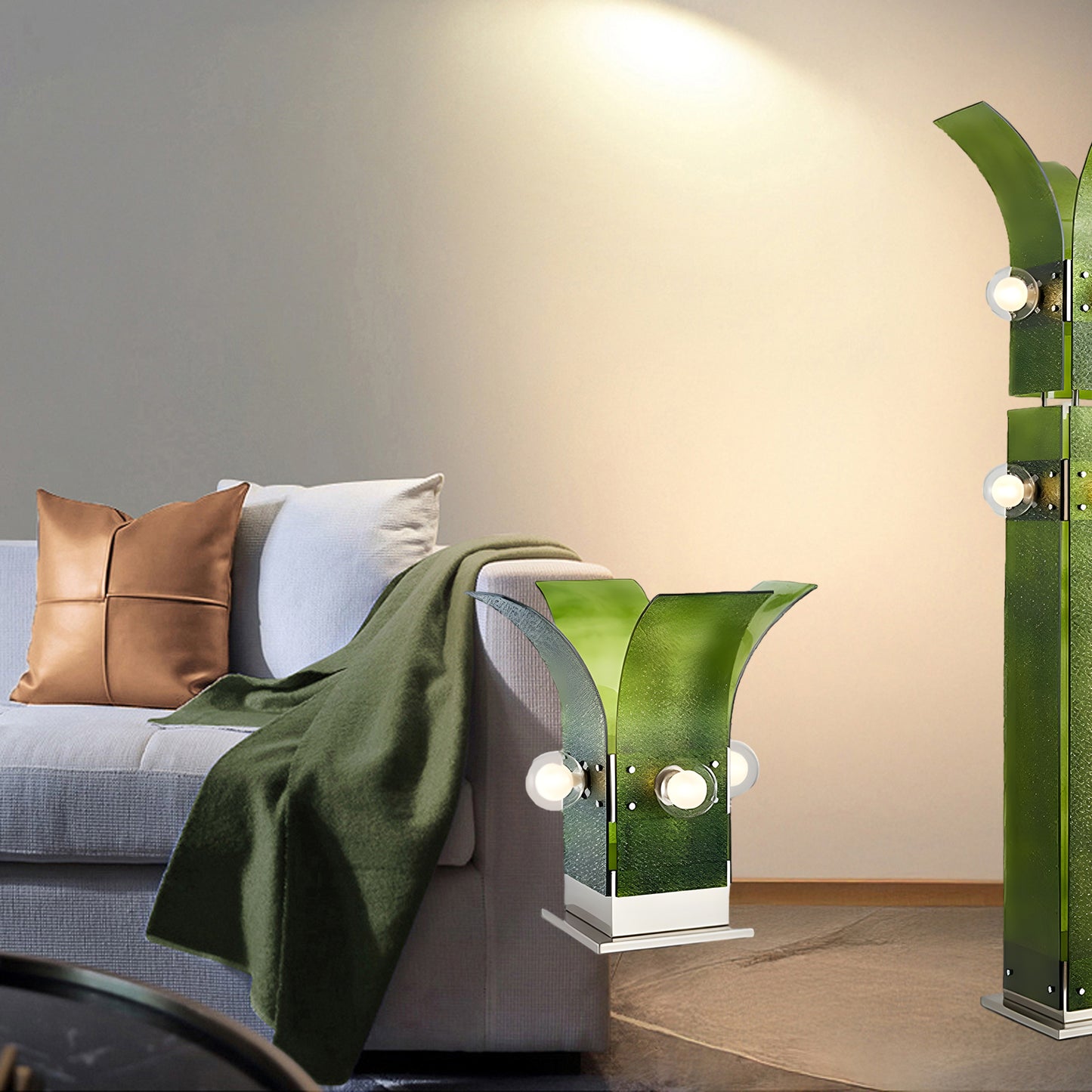 Palm Tree Classic Crystal Floor Lamp