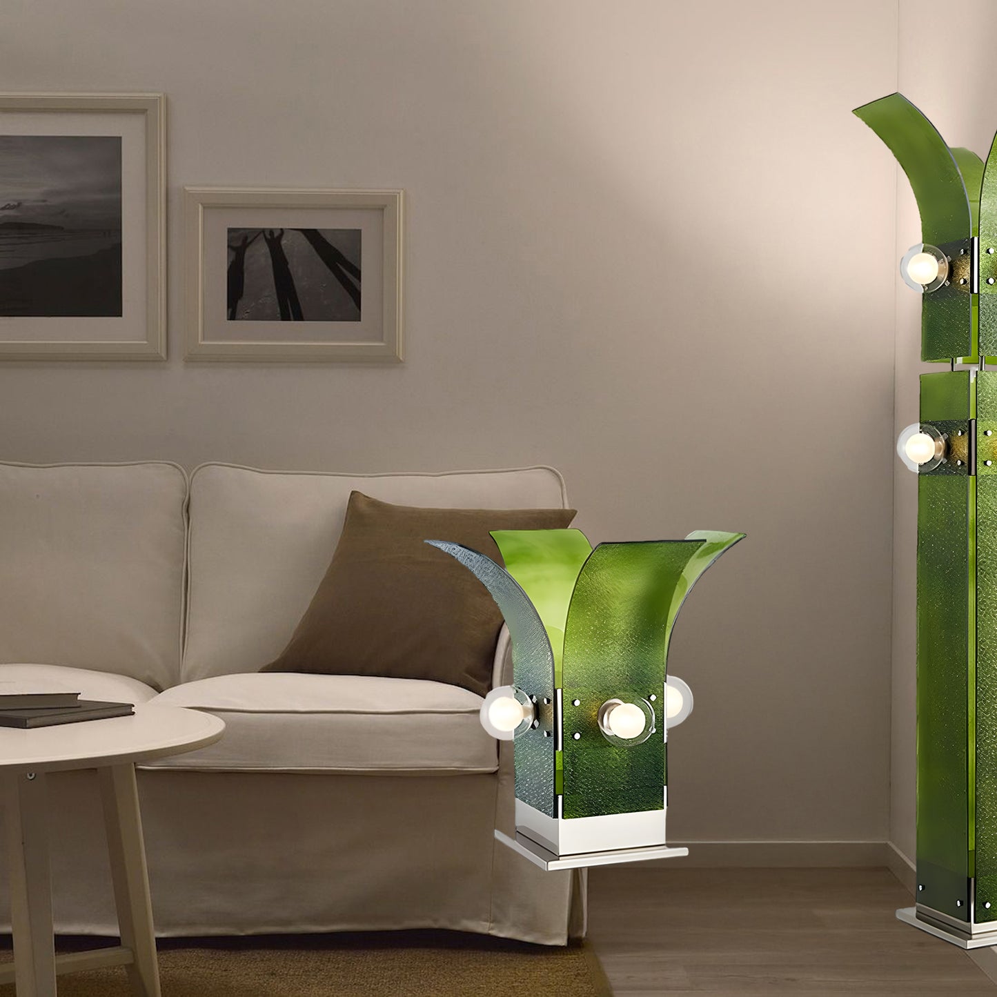 Palm Tree Classic Crystal Floor Lamp