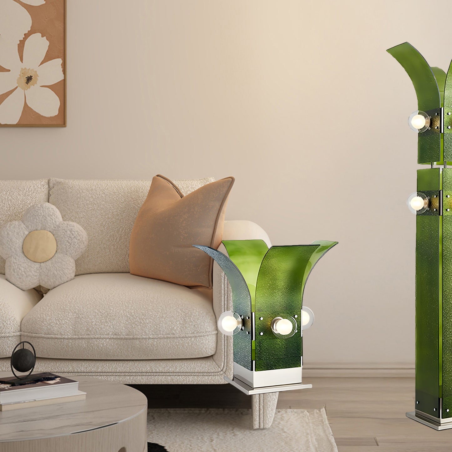 Palm Tree Classic Crystal Floor Lamp