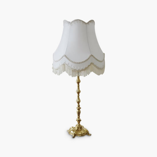 Pantalla Vintage Brass Table Lamp