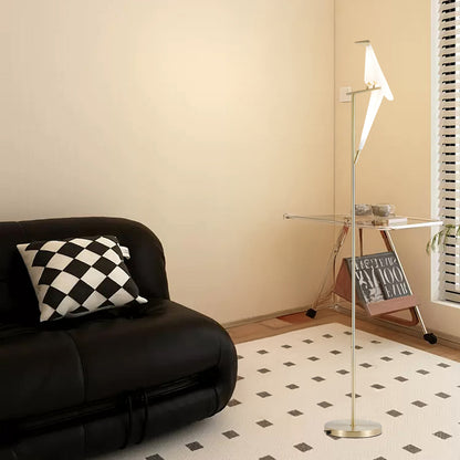 Paper Crane Bird Modern Metal Floor Lamp