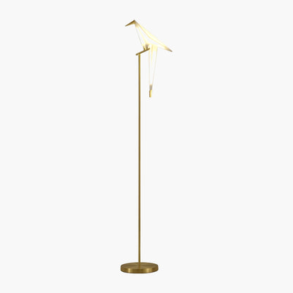 Paper Crane Bird Modern Metal Floor Lamp