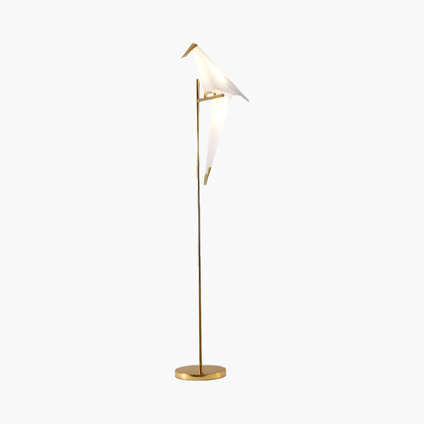 Paper Crane Bird Modern Metal Floor Lamp