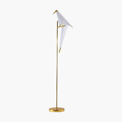 Paper Crane Bird Modern Metal Floor Lamp