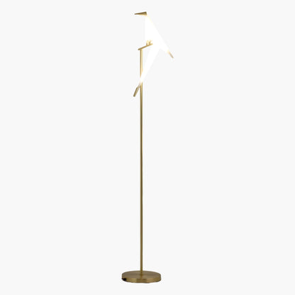 Paper Crane Bird Modern Metal Floor Lamp