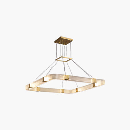 Parallel LED Luxury Brass Chandelier