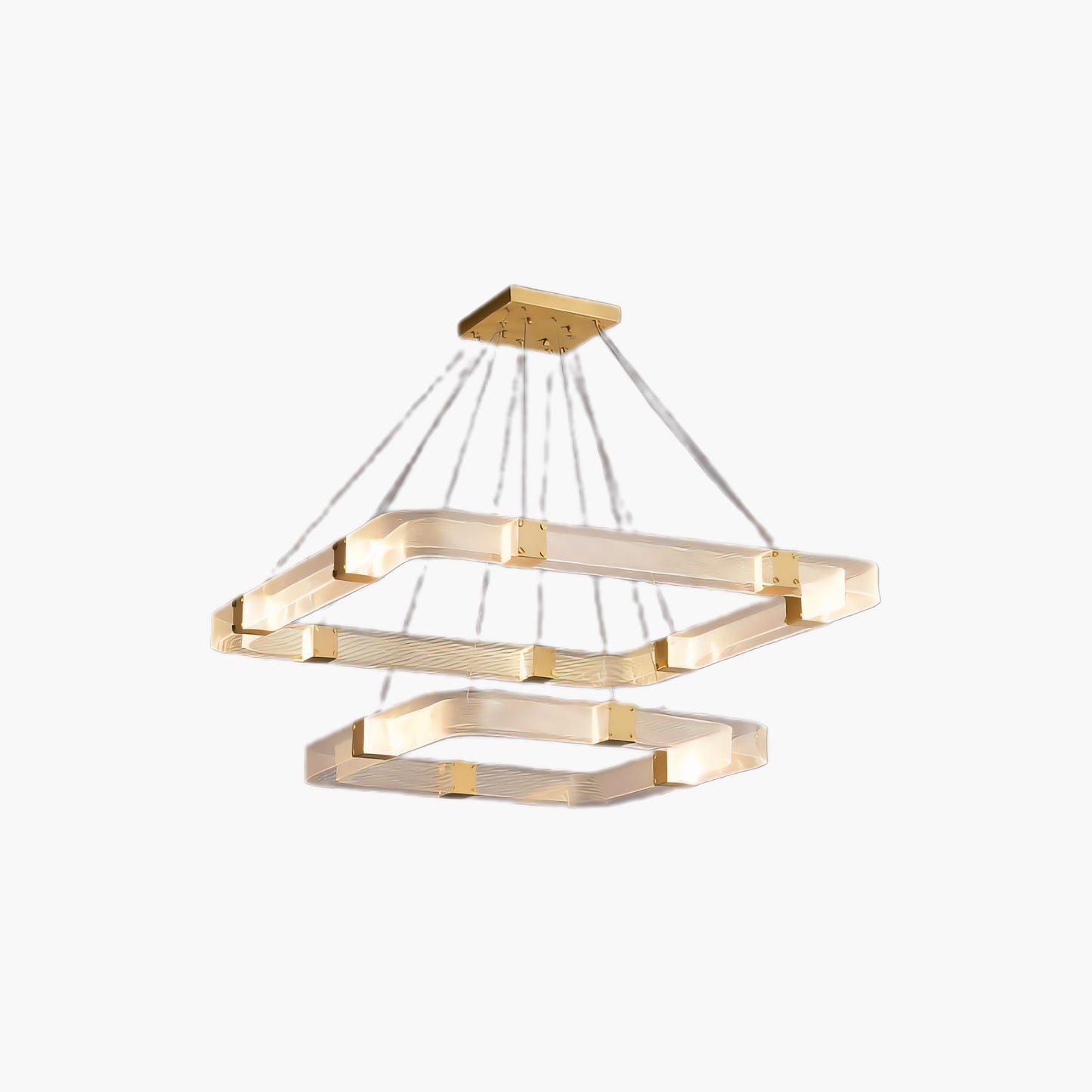 Parallel LED Luxury Brass Chandelier