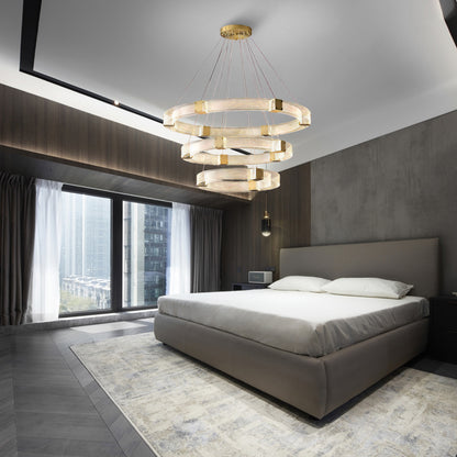 Parallel LED Luxury Brass Chandelier