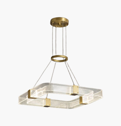 Parallel LED Luxury Brass Chandelier