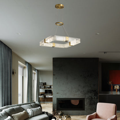 Parallel LED Luxury Brass Chandelier