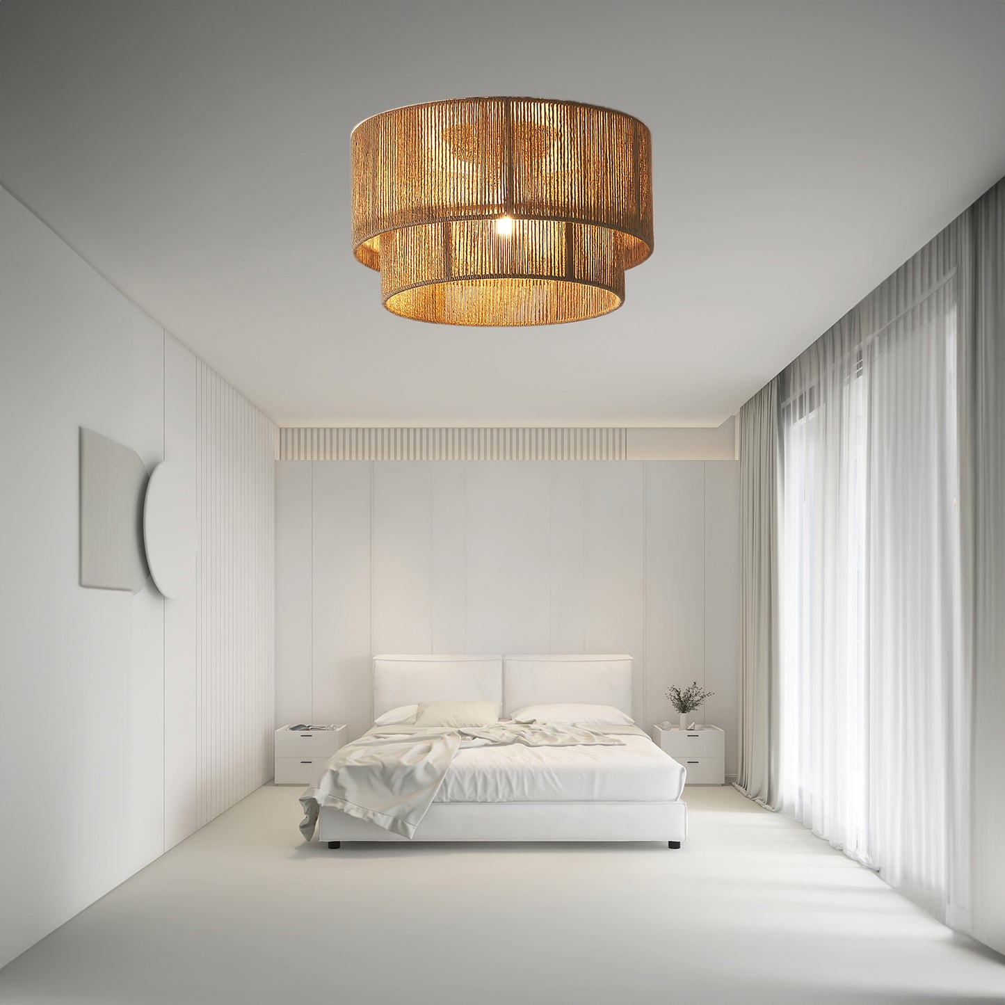 Patrici Paper Bohemian Material Ceiling Light