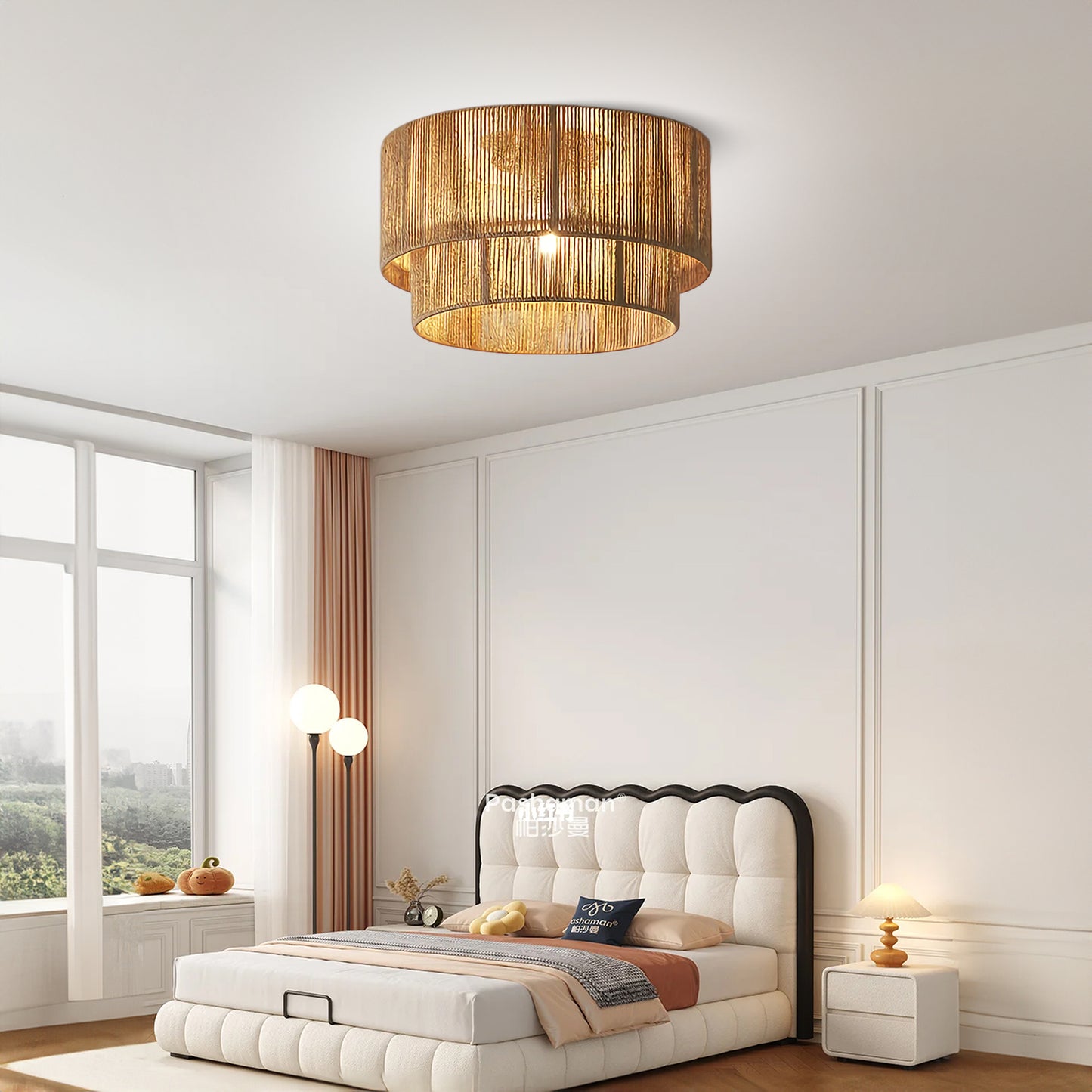 Patrici Paper Bohemian Material Ceiling Light