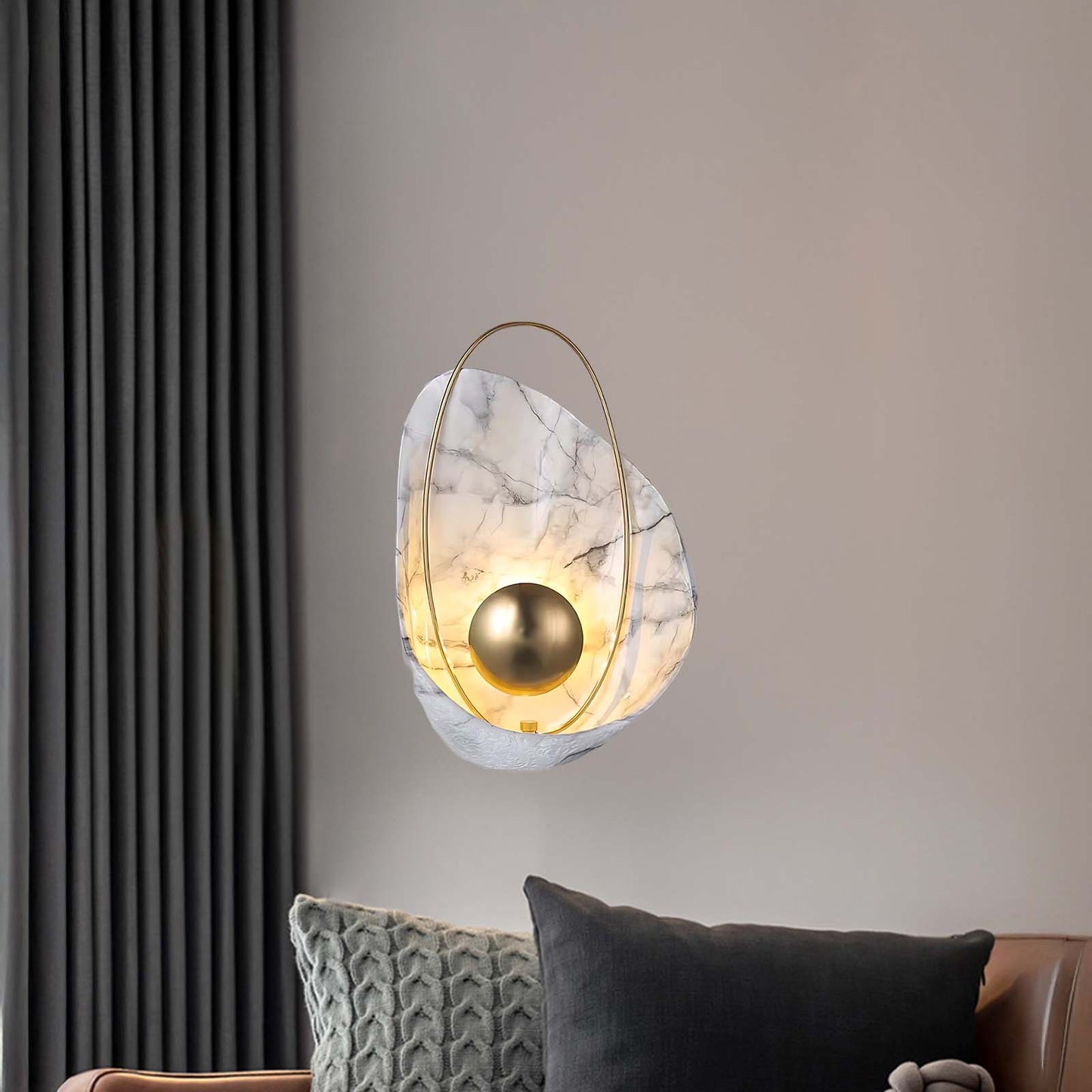 Pearl Eclectic Metal Wall Lamp