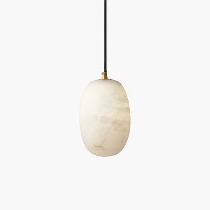 Pebble Alabaster Minimalist Brass Pendant Lamp