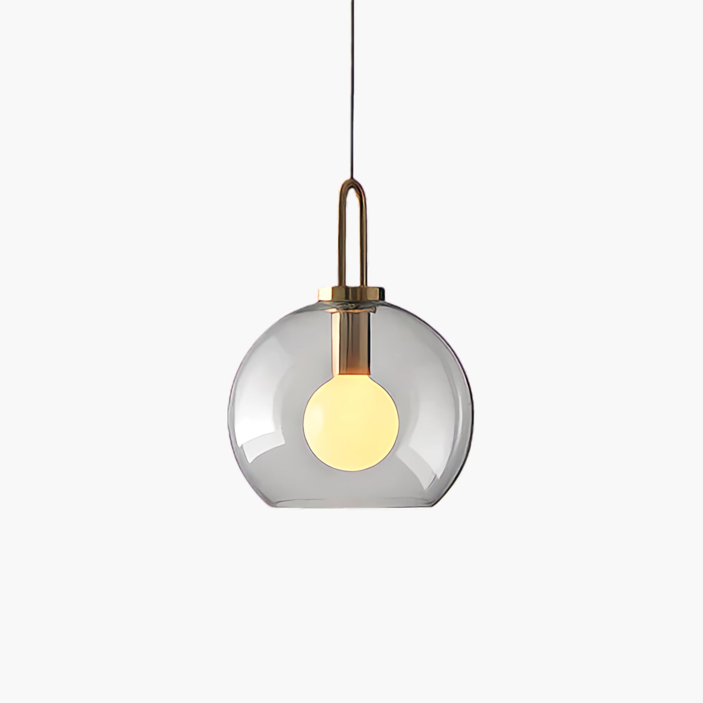 Pendulum Crystal Eclectic Brass Pendant Lamp