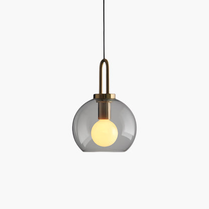 Pendulum Crystal Eclectic Brass Pendant Lamp