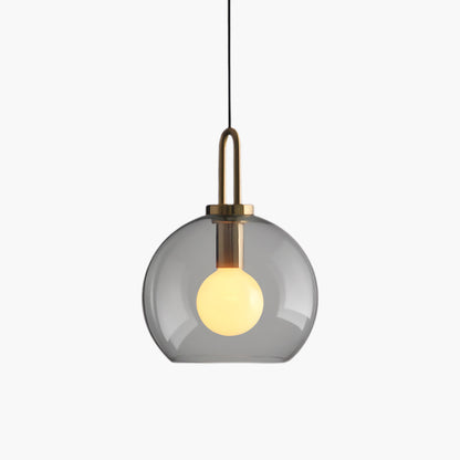 Pendulum Crystal Eclectic Brass Pendant Lamp