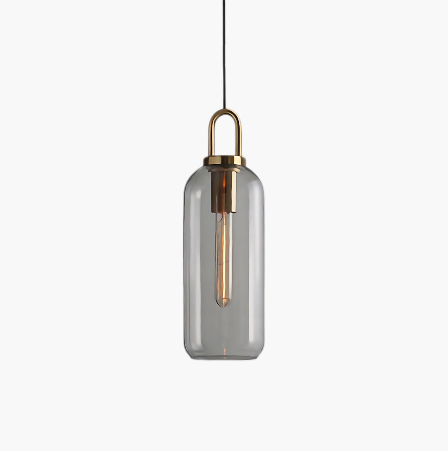 Pendulum Crystal Eclectic Brass Pendant Lamp