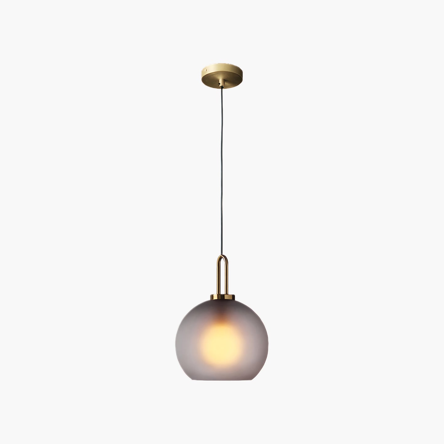 Pendulum Crystal Eclectic Brass Pendant Lamp