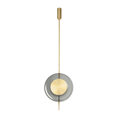 Pendulum Crystal Eclectic Brass Pendant Lamp