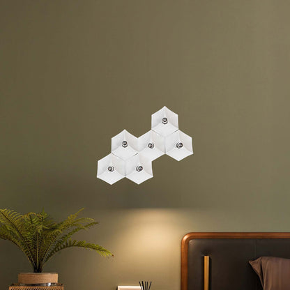 Pentagon Combination Eclectic Metal Wall Lamp