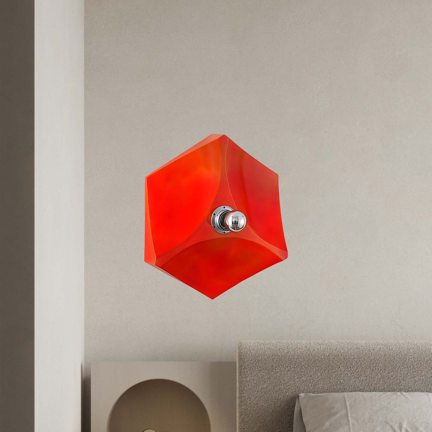 Pentagon Combination Eclectic Metal Wall Lamp