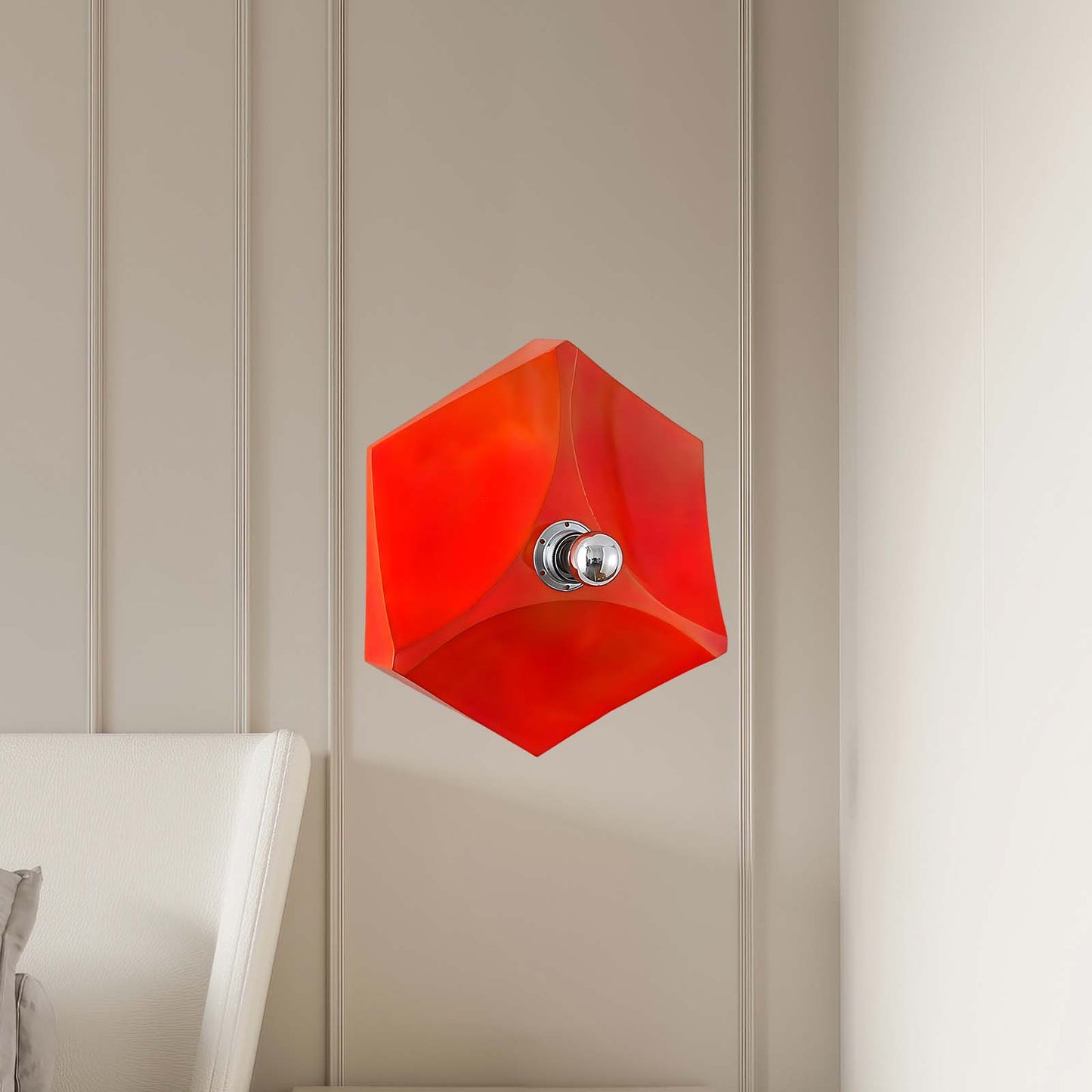 Pentagon Combination Eclectic Metal Wall Lamp