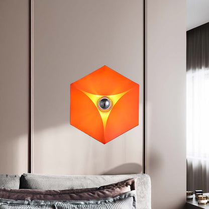 Pentagon Combination Eclectic Metal Wall Lamp