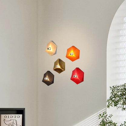 Pentagon Combination Eclectic Metal Wall Lamp