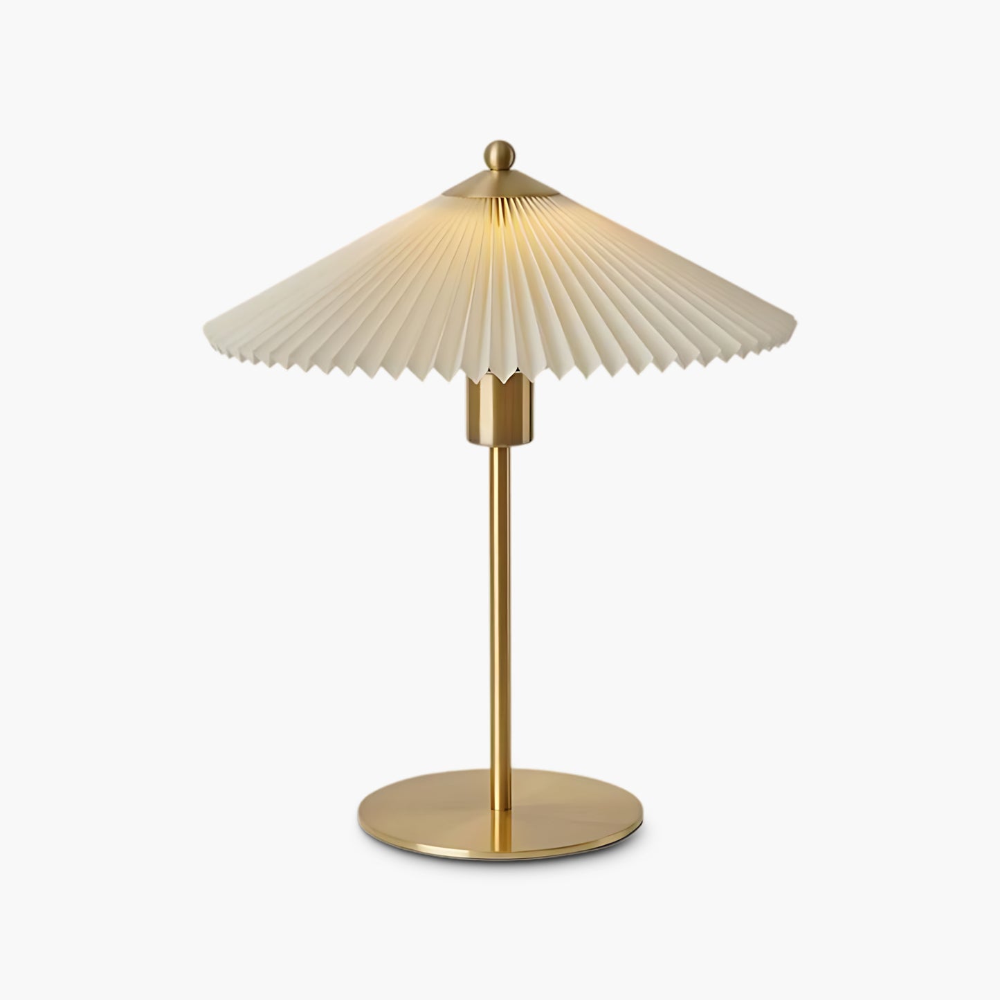 Perla Pleated Modern Metal Table Lamp