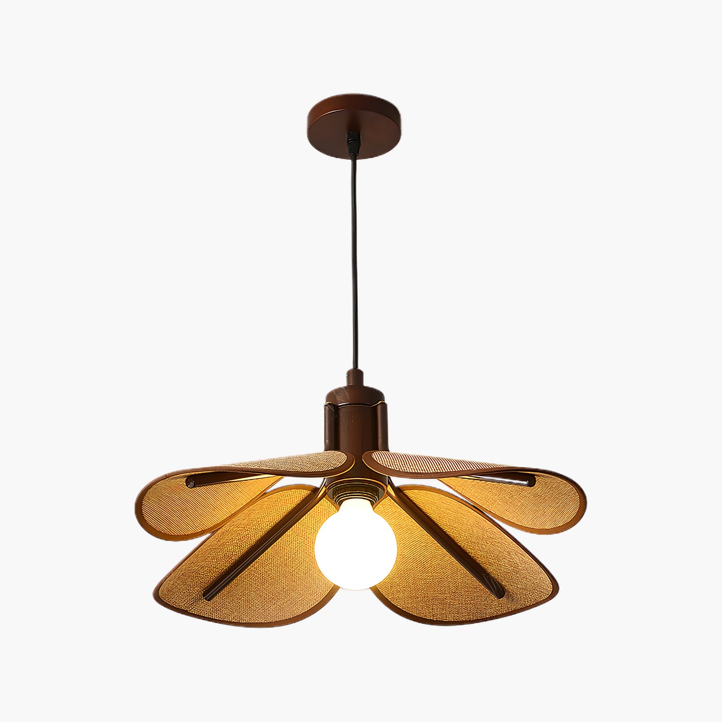 Petal Bloom Vintage Metal Pendant Light