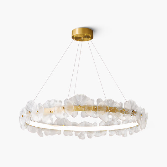 Petal Halo Art Deco Crystal Chandelier