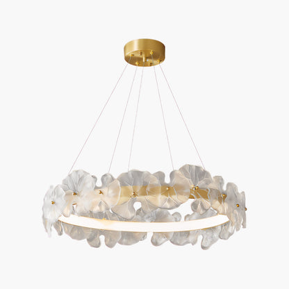 Petal Halo Art Deco Crystal Chandelier