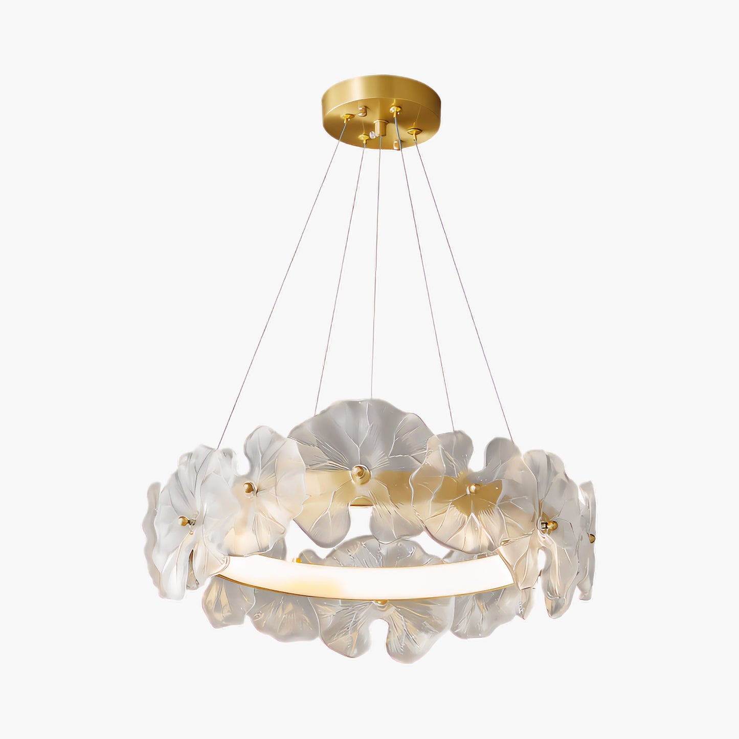 Petal Halo Art Deco Crystal Chandelier