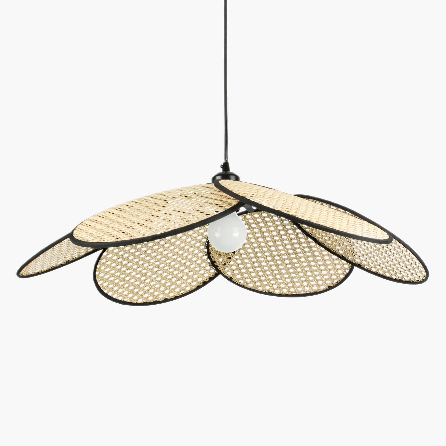 Petals Rattan Minimalist Metal Pendant Lamp