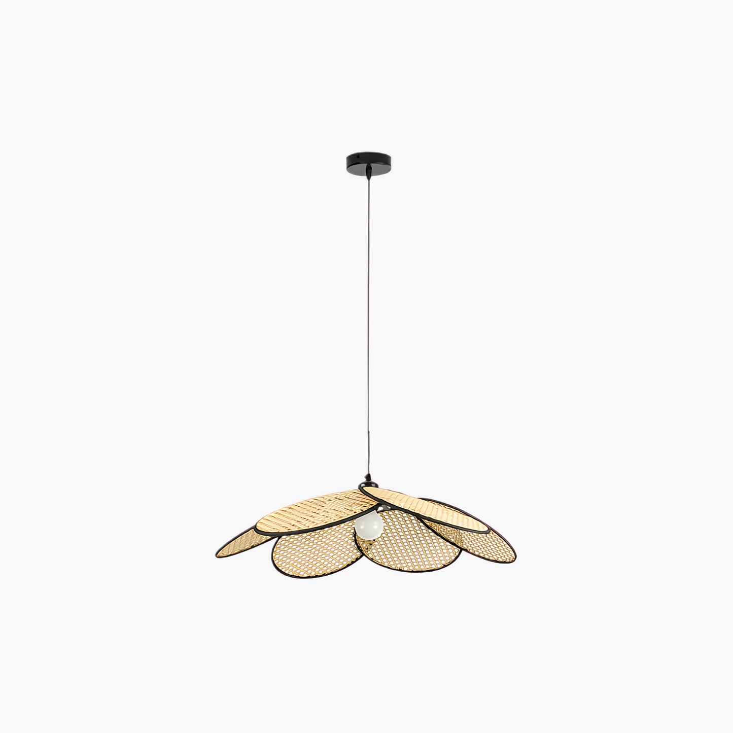 Petals Rattan Minimalist Metal Pendant Lamp