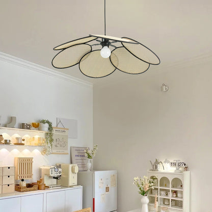 Petals Rattan Minimalist Metal Pendant Lamp