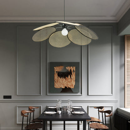 Petals Rattan Minimalist Metal Pendant Lamp