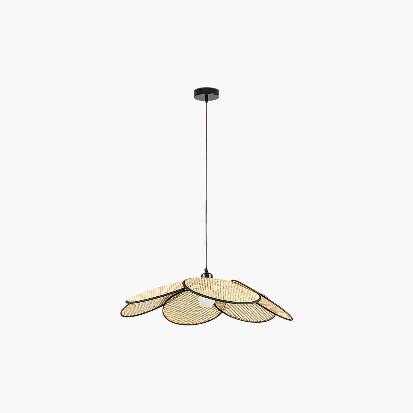 Petals Rattan Minimalist Metal Pendant Lamp