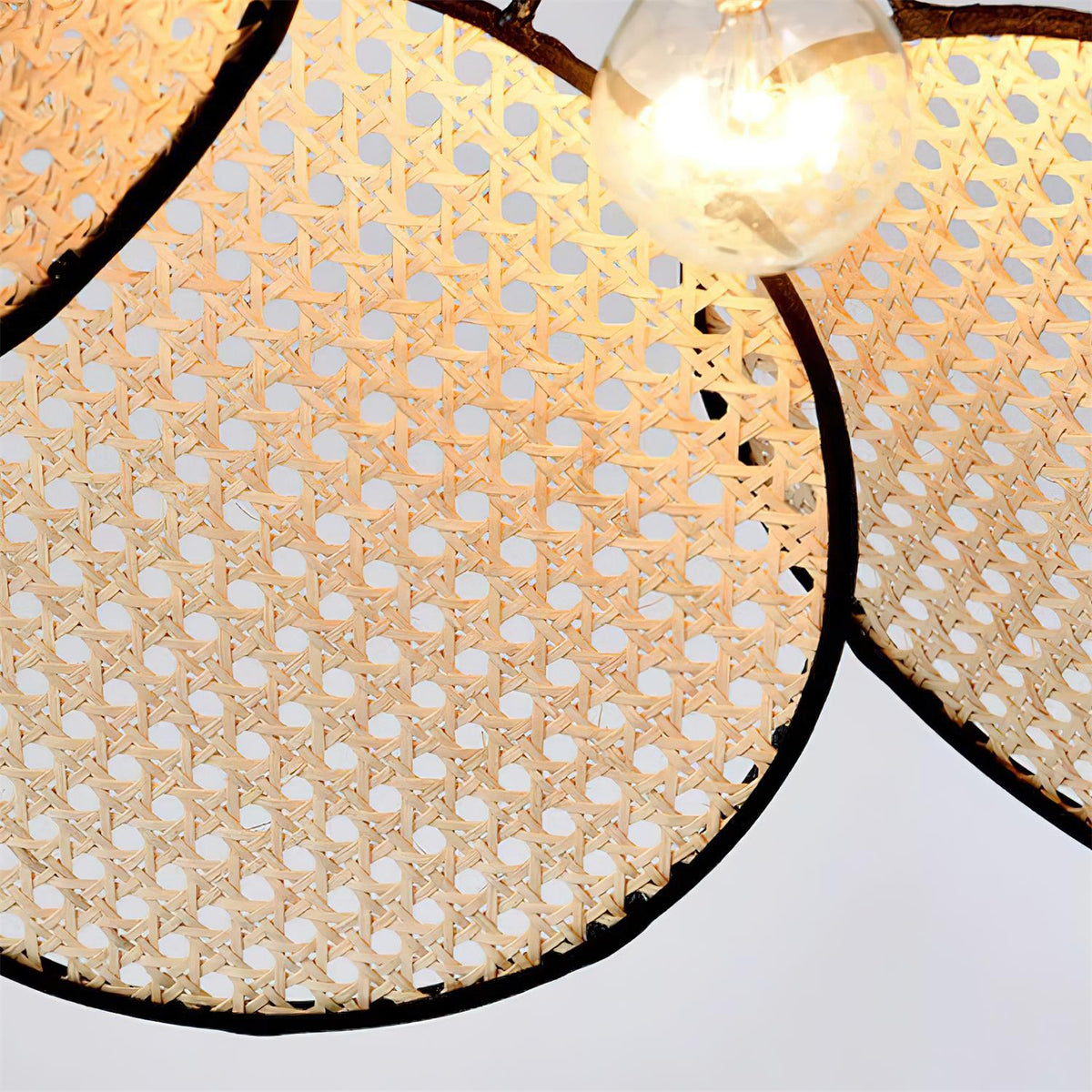 Petals Rattan Minimalist Metal Pendant Lamp