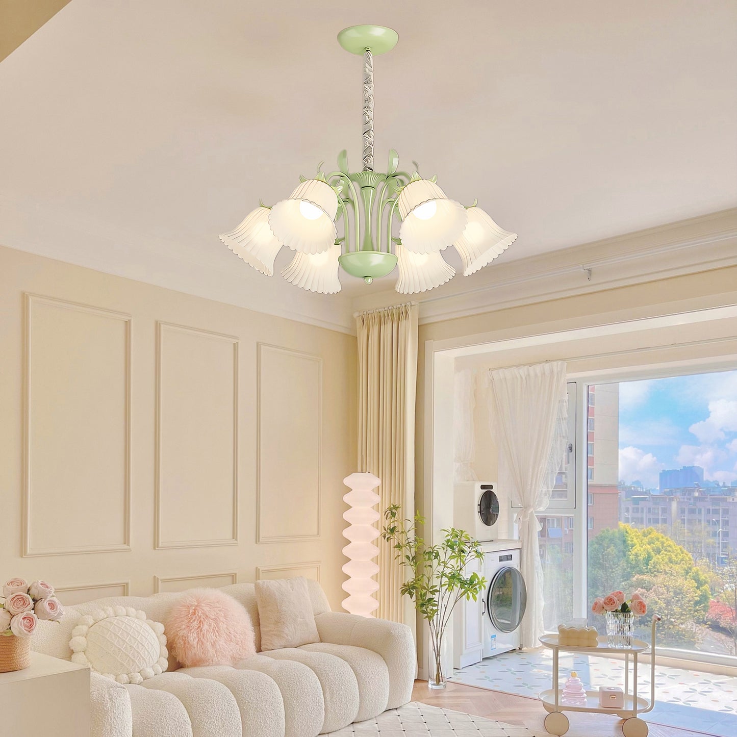 Petunia Eclectic Crystal Chandelier