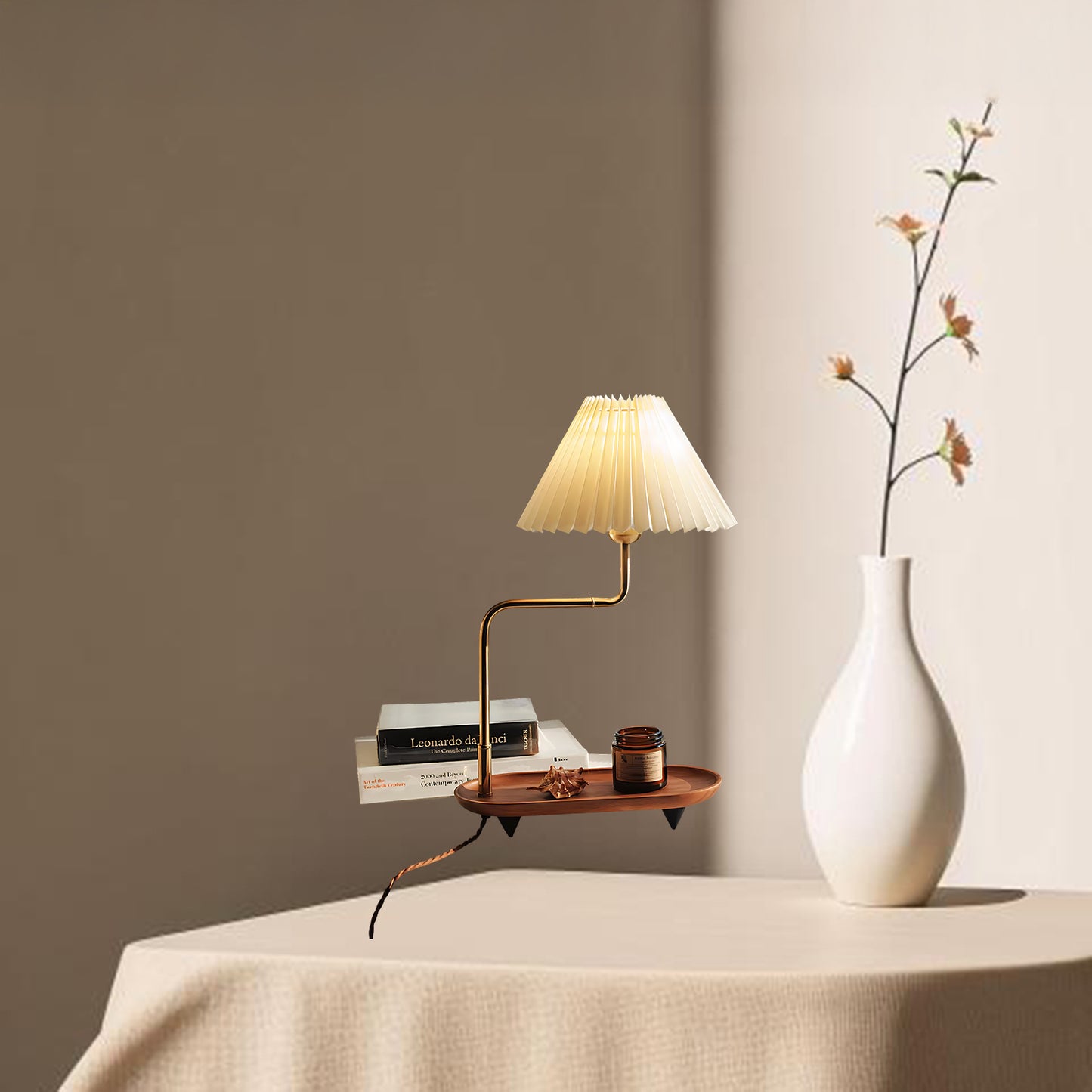 Pia TL Retro Wood Table Lamp