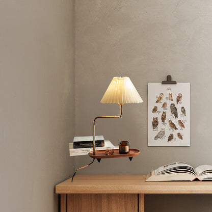 Pia TL Retro Wood Table Lamp